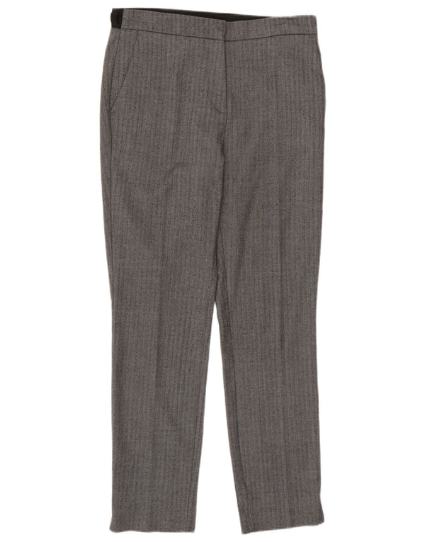 Pantaloni chino drepti pentru femei Zara Mici L26 L26 Gri Colorblock