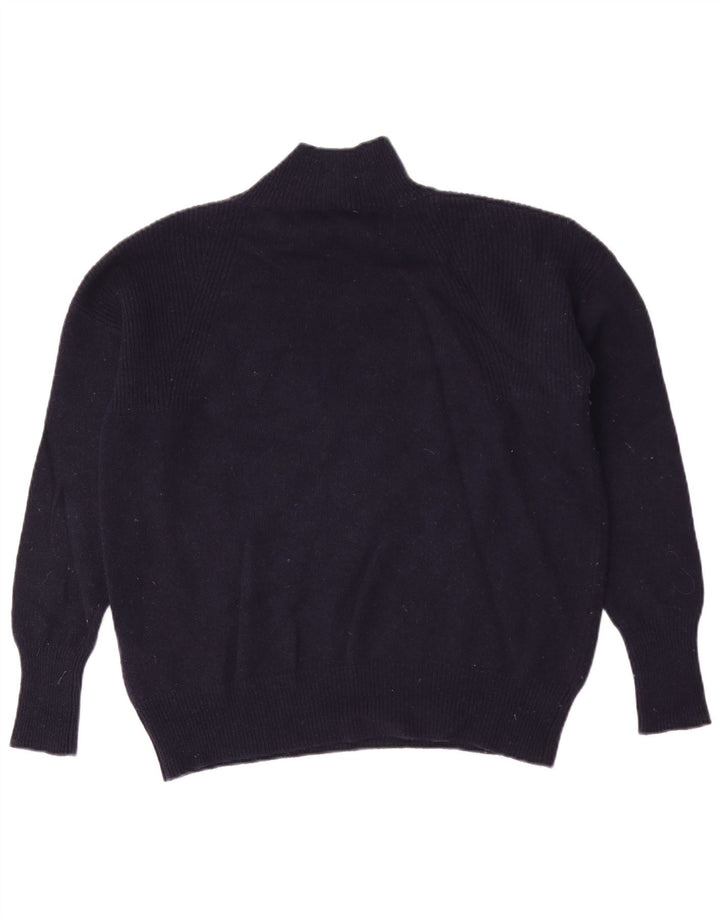 Pulover Jumper pentru femei cu gât țestoasă Joules UK 12 Mediu Lână bleumarin