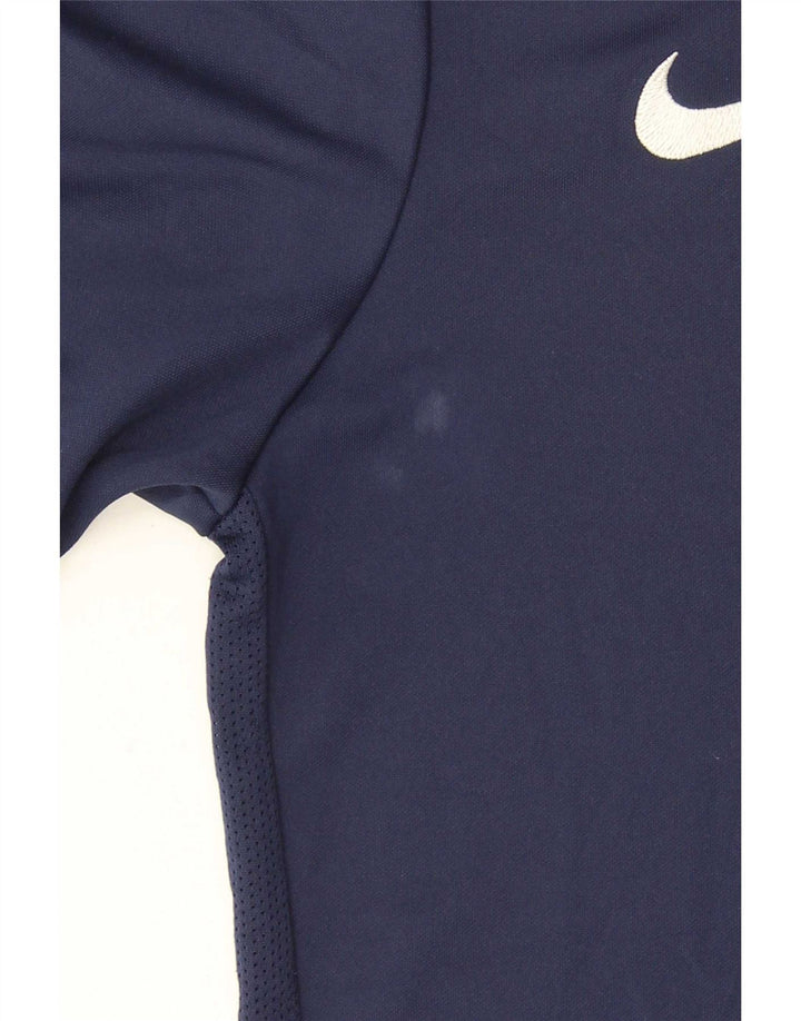 Tricou pentru bărbați Nike Dri Fit Top mic, albastru bleumarin, poliester