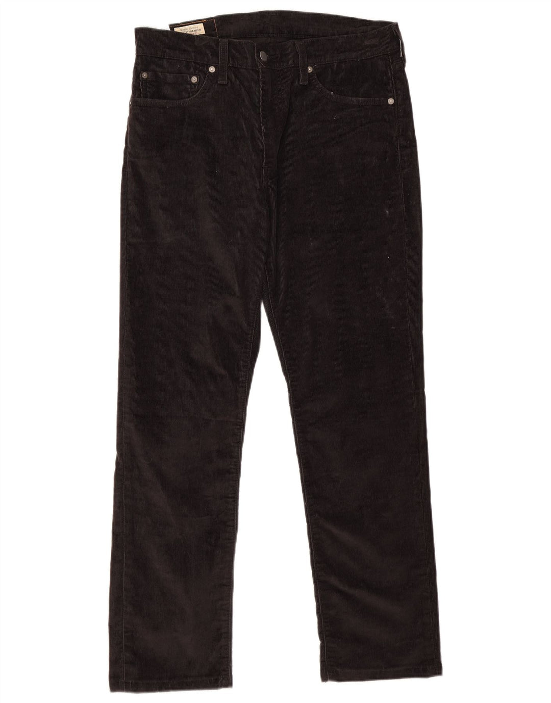 Pantaloni Levi's 511 Slim din velur, bumbac negru, W32 L29