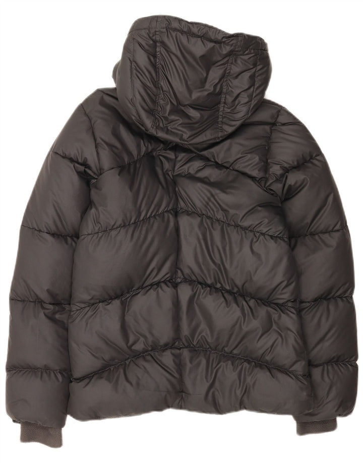 Jachetă căptușită cu glugă Nike pentru femei UK 8/10 Poliester negru mic