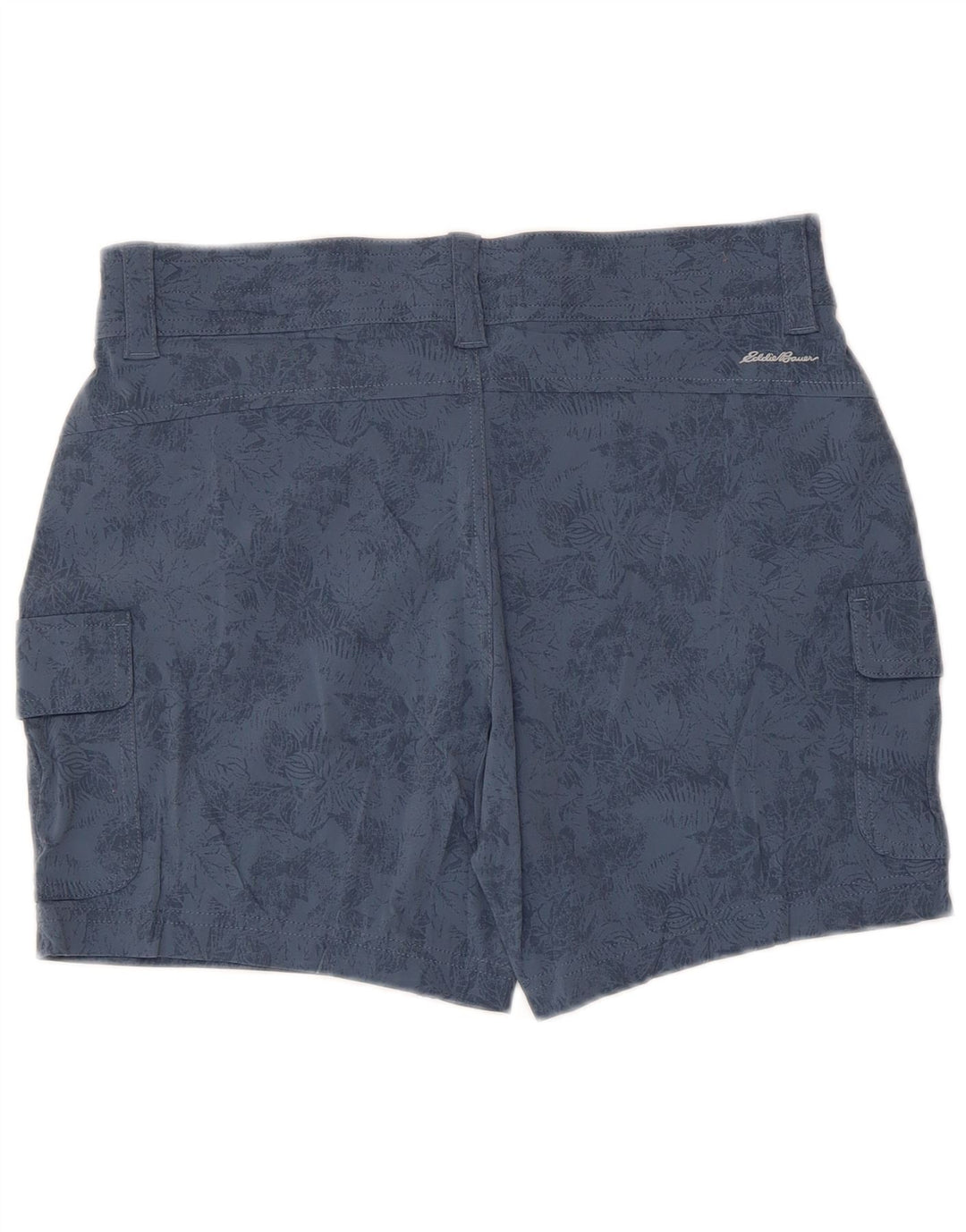 Pantaloni scurti cargo pentru femei Eddie Bauer US 10 Large W32 Blue Floral Nylon