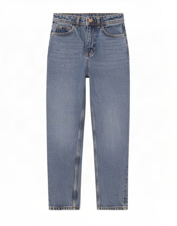 Blugi conici pentru femei cu talie înaltă Zara EU 32 2XS L22 L27 Bumbac albastru