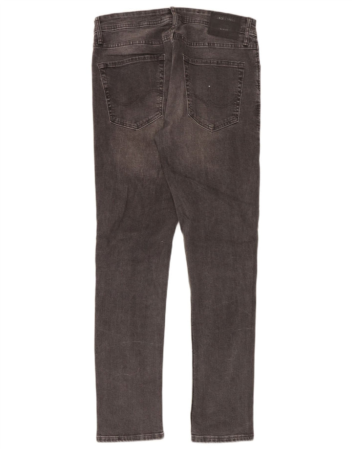 Blugi Jack & Jones GLENN Slim pentru bărbați W32 L32 bumbac gri