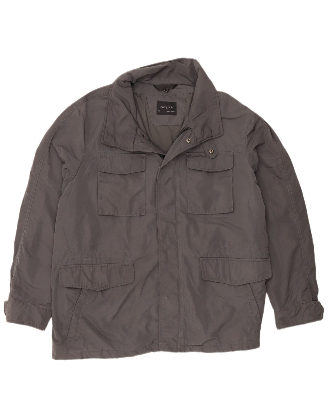 Jachetă pentru bărbați Marks & Spencer UK 46 3XL Gri Poliester