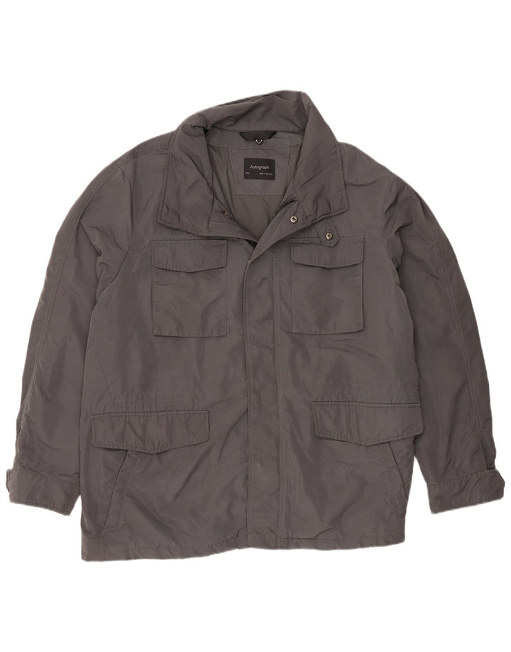 Jachetă pentru bărbați Marks & Spencer UK 46 3XL Gri Poliester
