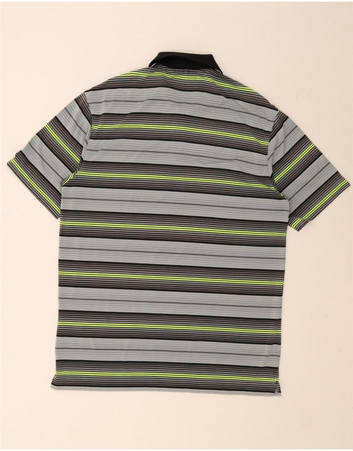 Tricou polo Nike Dri Fit pentru bărbați, în dungi medii, multicolore