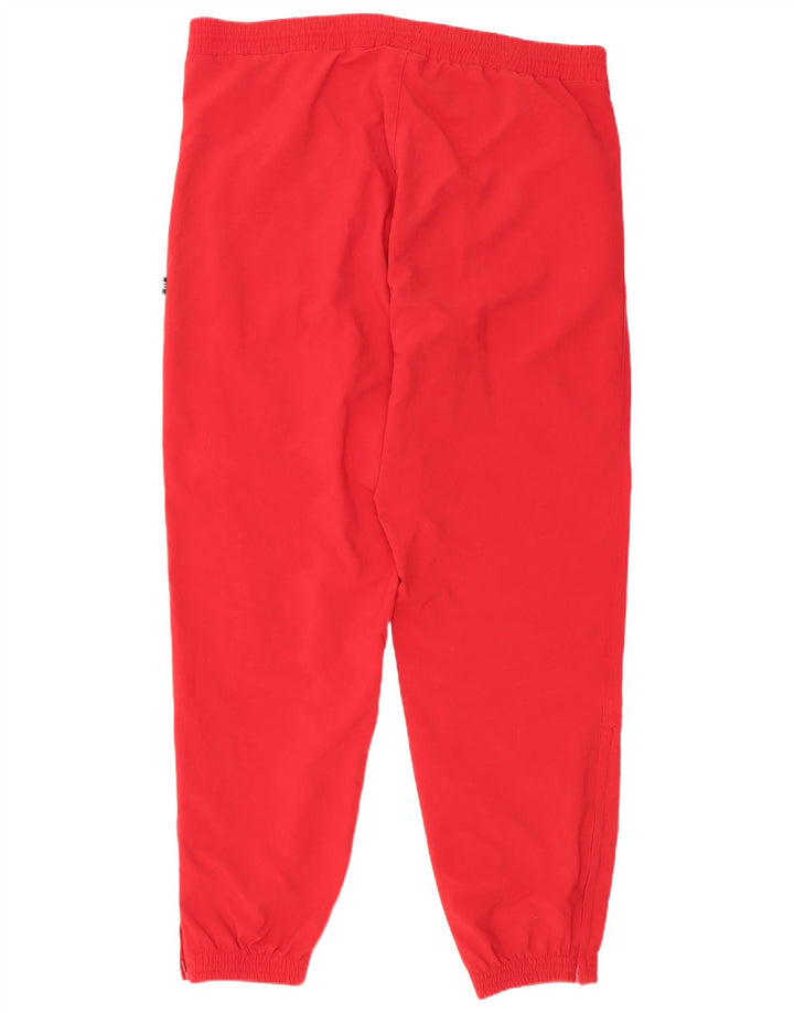 Pantaloni de trening pentru bărbați Adidas Pantaloni de jogging mare, roșu, poliester