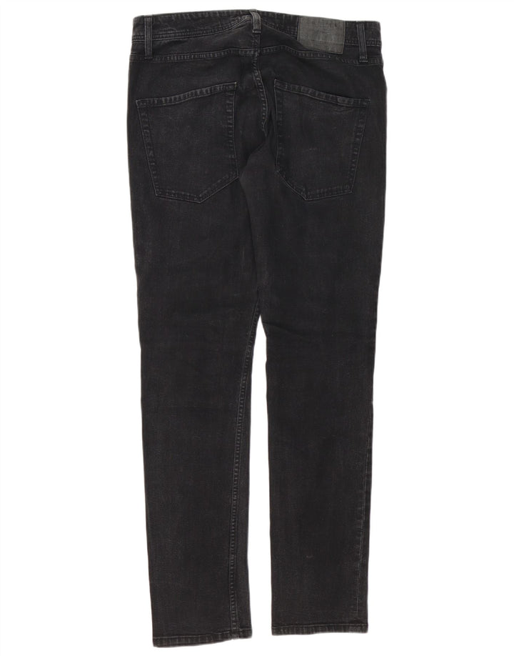 Blugi Jack & Jones Tim Slim pentru bărbați W32 L32 negri