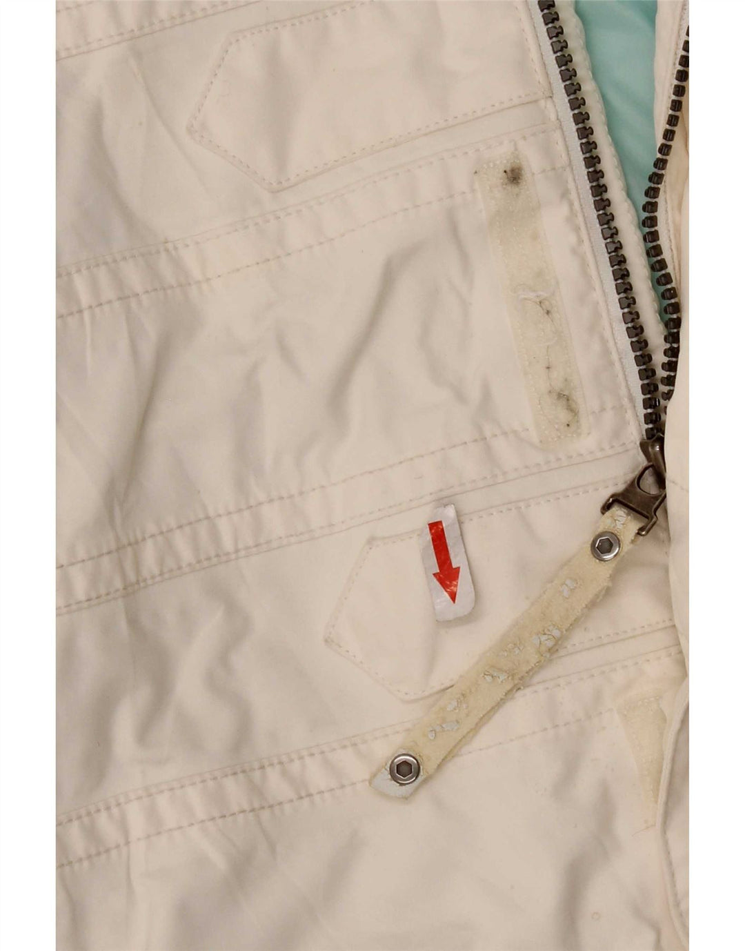 Jachetă de schi cu glugă The North Face pentru femei UK 10 Small White Poliester