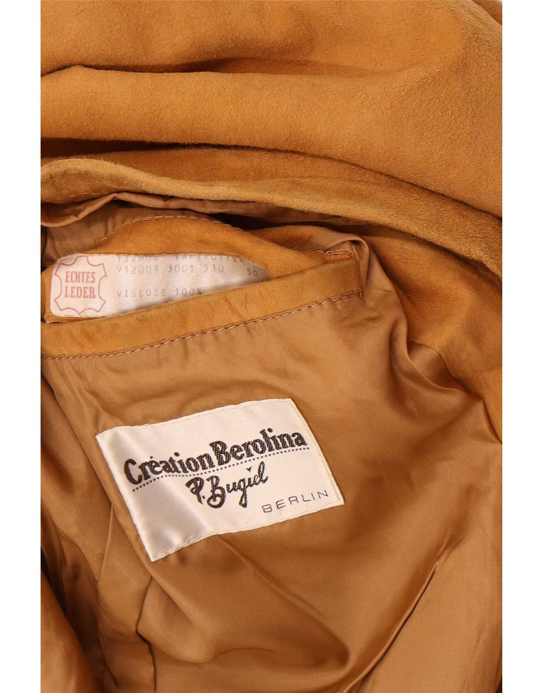 Vintage Womens Suede Jacket IT 50 XL Brown Leather