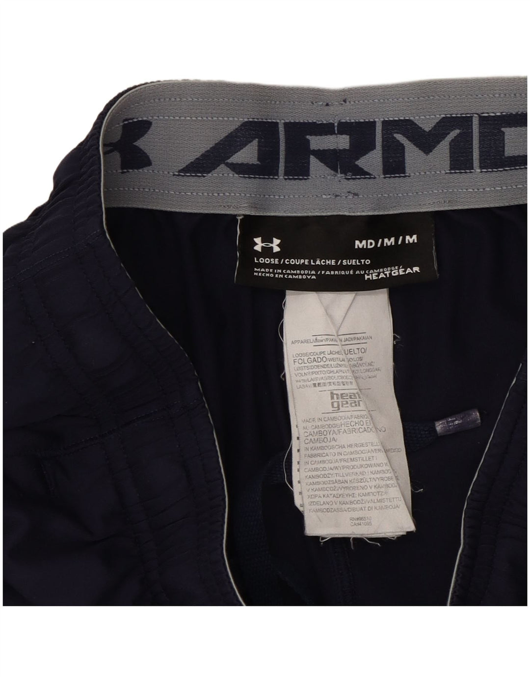 Pantaloni scurți sport Under Armour pentru bărbați Heat Gear, poliester mediu albastru bleumarin