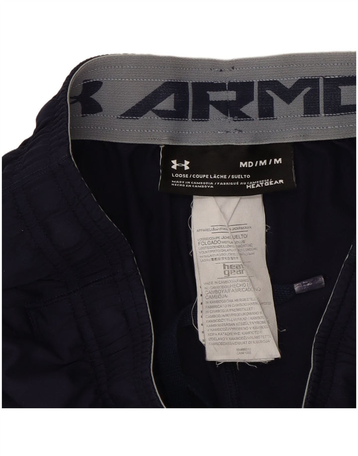 Pantaloni scurți sport Under Armour pentru bărbați Heat Gear, poliester mediu albastru bleumarin