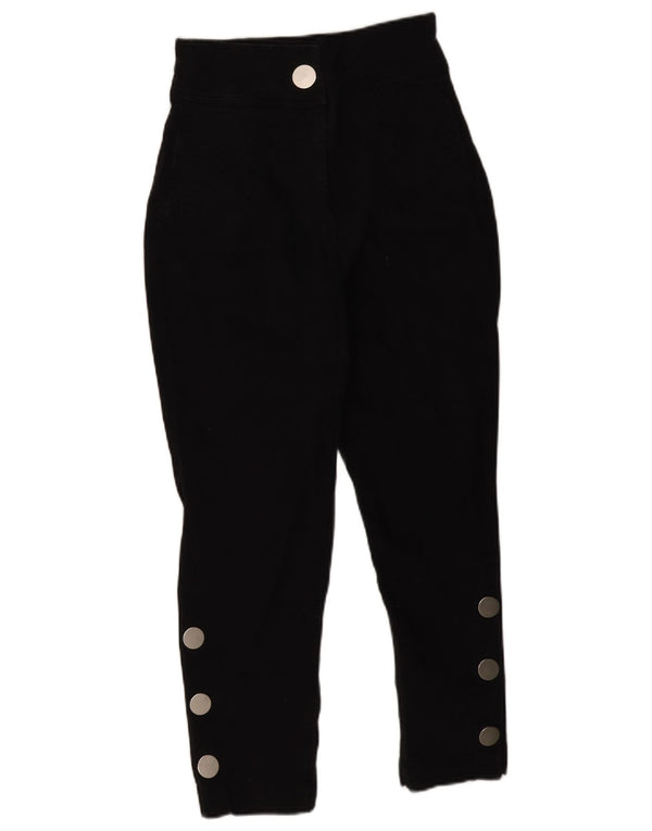 Pantaloni casual conici pentru femei Zara, talie înaltă, L26 L25, bumbac negru