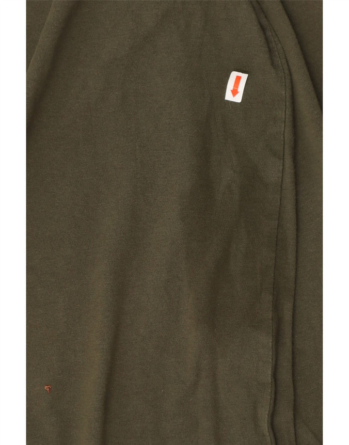 TIMBERLAND Bărbați Regular Fit Graphic Top cu mânecă lungă XL Kaki Bumbac