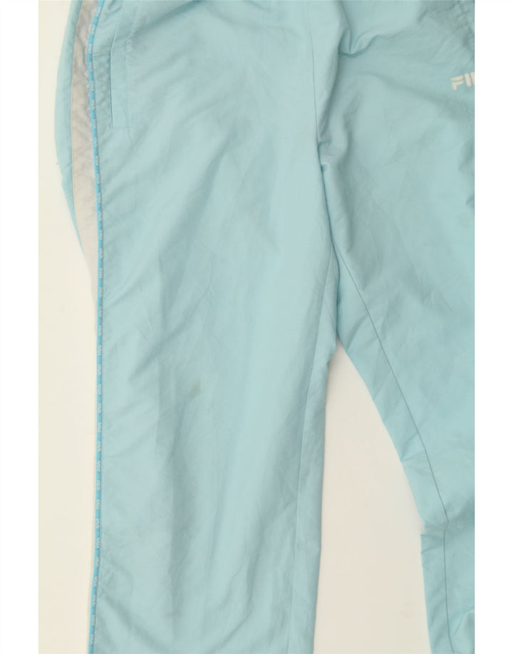 FILA Womens Tracksuit Trousers UK 16 Large  Blue Colourblock Vintage Fila and Second-Hand Fila from Messina Hembry 