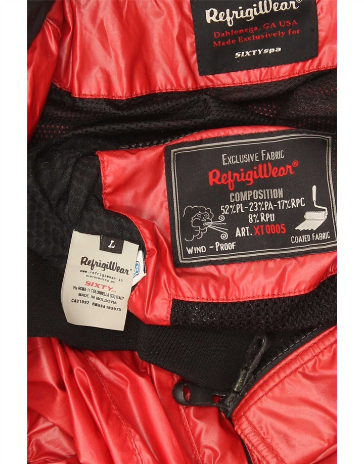 Refrigiwear Jachetă Bomber Sixty spa pentru bărbați UK 40, mare, roșu, color block