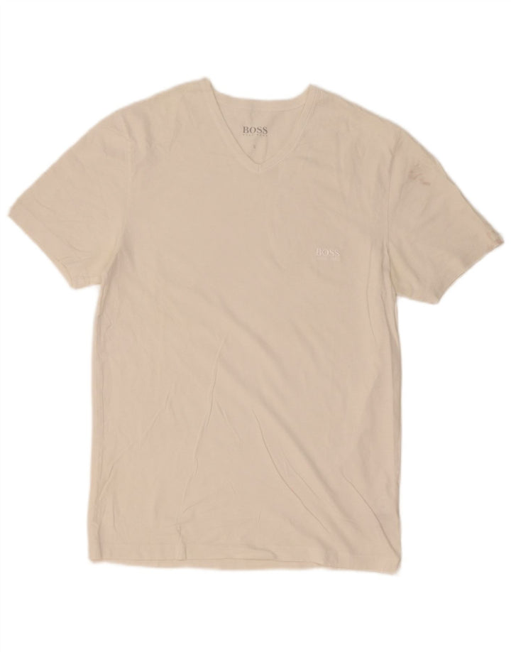Tricou pentru bărbați Hugo Boss Top mic din bumbac alb