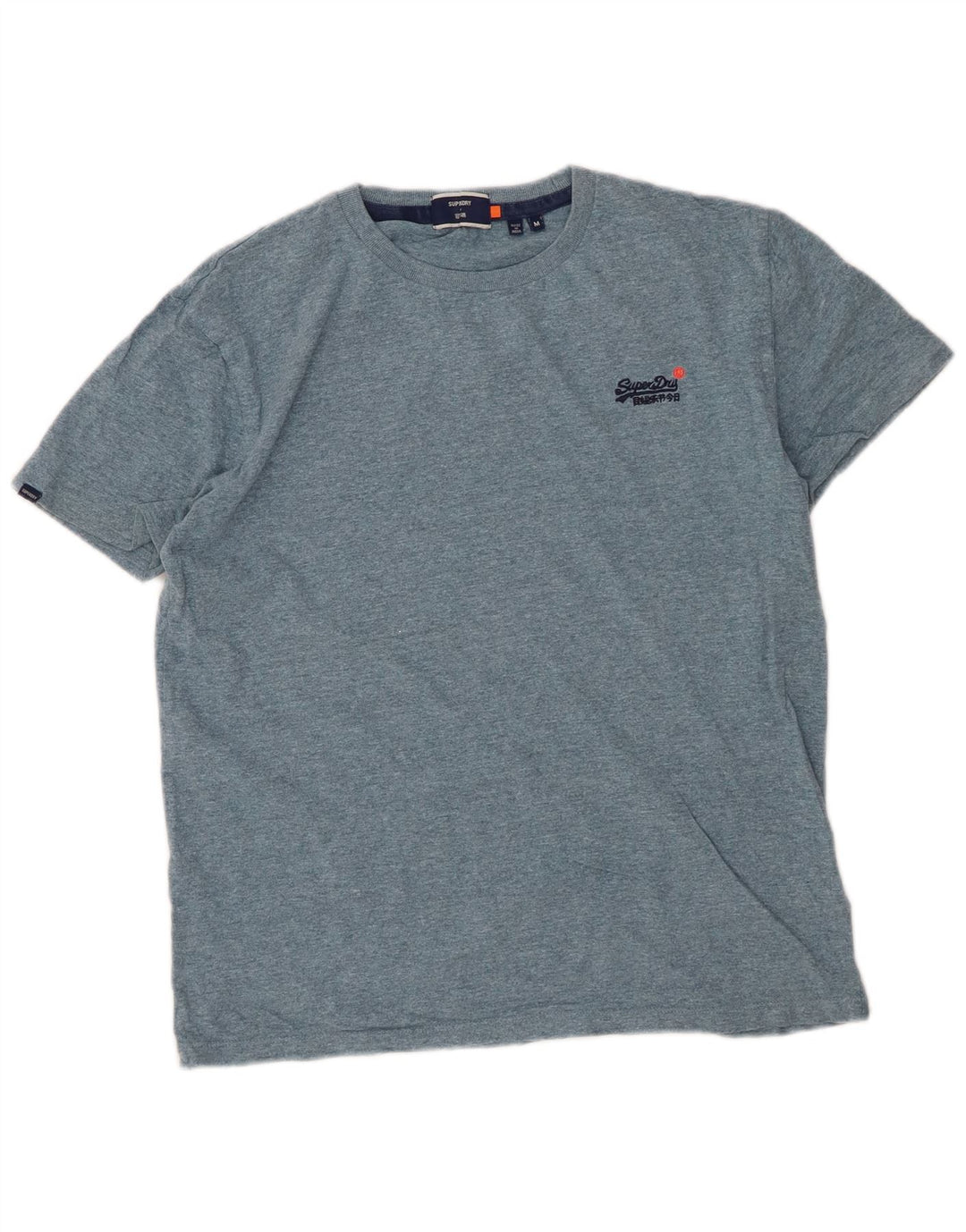 SUPERDRY Tricou Bărbați Top Medium Blue Pete Bumbac