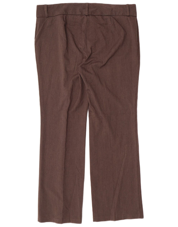 MARKS & SPENCER Pantaloni drepti pentru femei UK 16 Large W38 L31 Maro