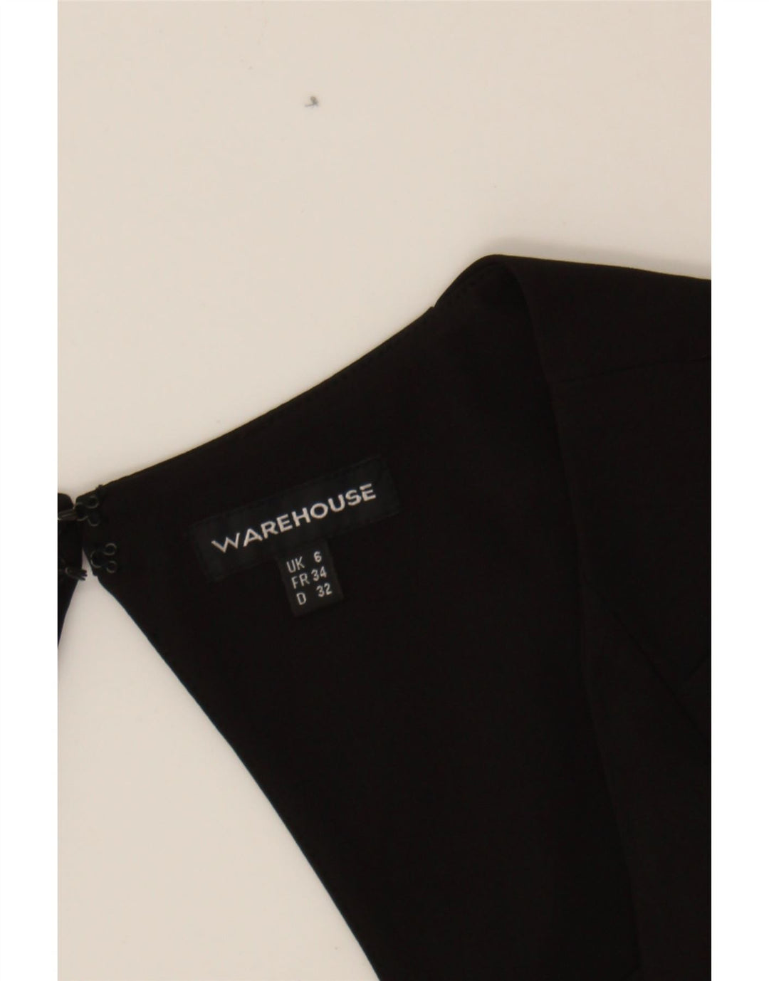 WAREHOUSE Womens Sheath Dress UK 6 XS Black Polyester Vintage Warehouse and Second-Hand Warehouse from Messina Hembry 
