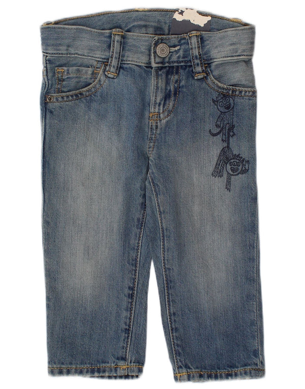 Gap Baby Boys Blugi slim grafic 12-18 luni W20 L10 albastru bumbac