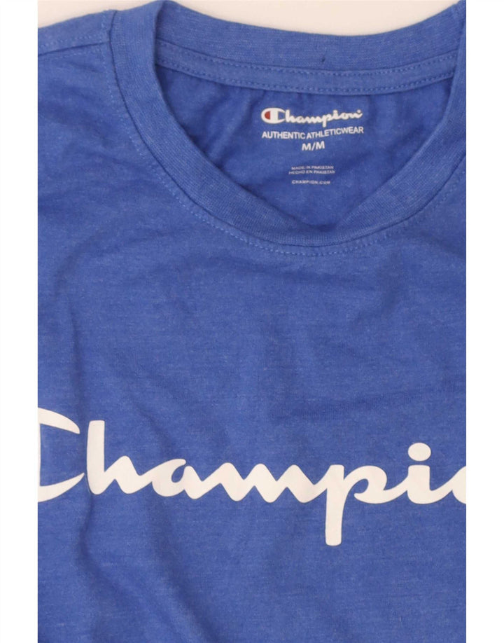 Tricou cu grafic normal pentru bărbați Champion Top Medium Blue