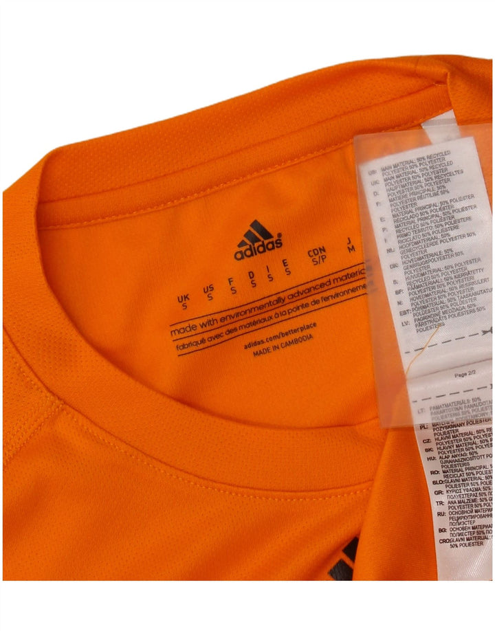 Tricou Adidas Climalite pentru bărbați Top mic poliester portocaliu