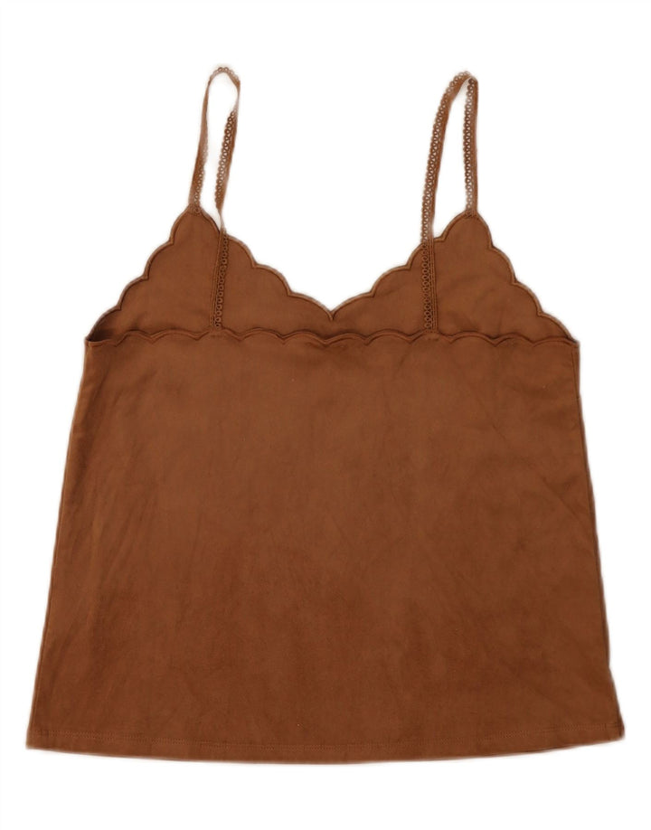PIMKIE Womens Cami Top UK 12 Medium Brown Polyester Vintage Pimkie and Second-Hand Pimkie from Messina Hembry 