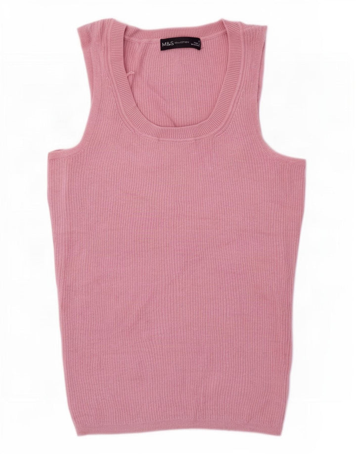 Vestă pentru femei Marks & Spencer UK 8 Small Pink Viscose
