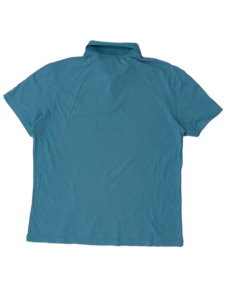 Tricou polo Armani Exchange pentru bărbați, albastru mediu