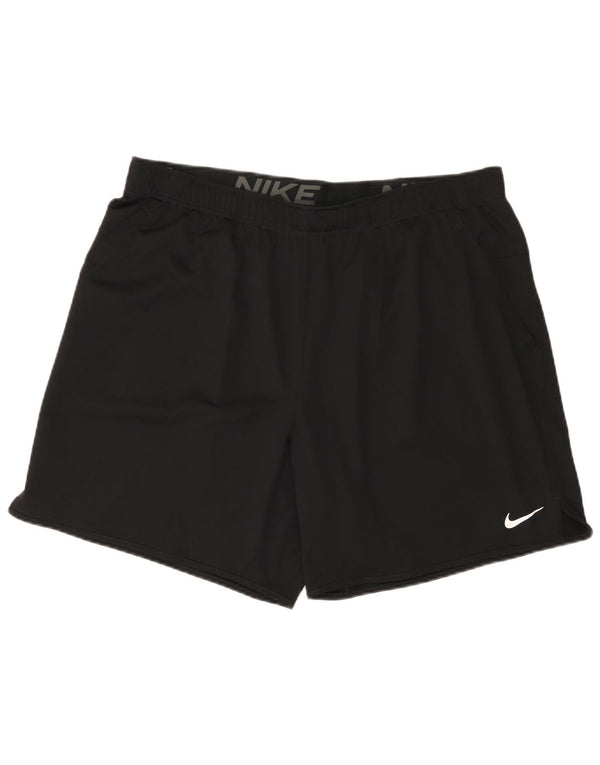 Pantaloni scurți sport Nike Dri Fit pentru bărbați 2XL, poliester negru