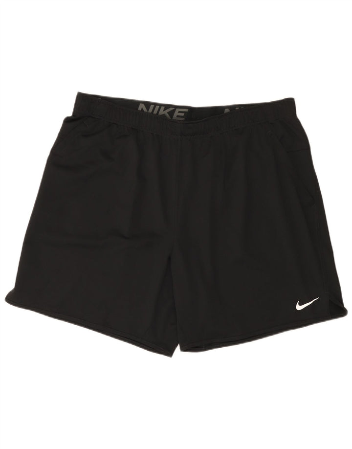 Pantaloni scurți sport Nike Dri Fit pentru bărbați 2XL, poliester negru
