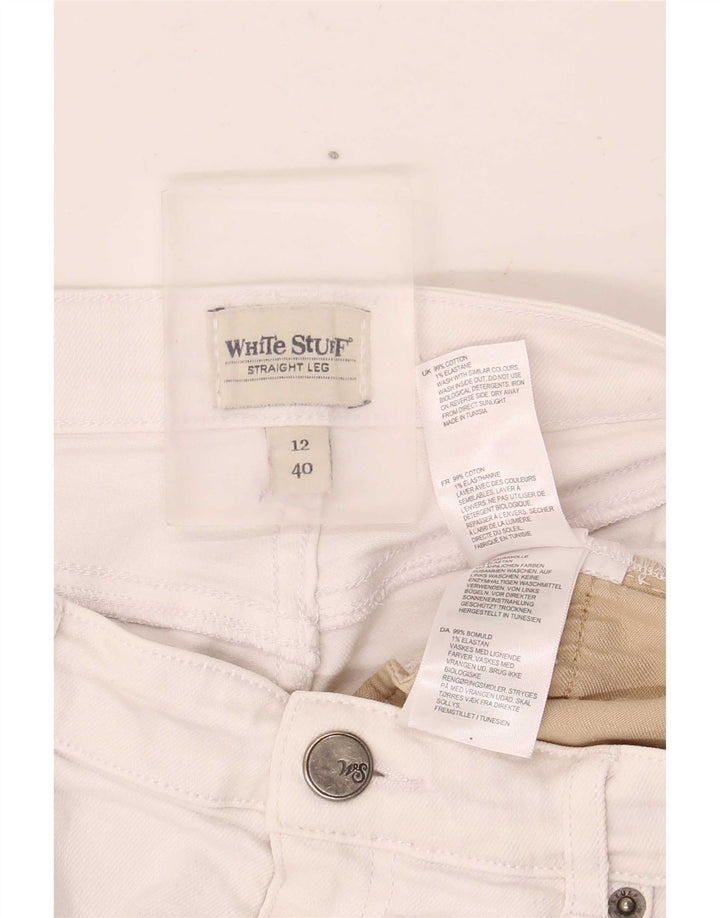 White Stuff Blugi drepti pentru femei UK 12 Medium W28 L28 Bumbac