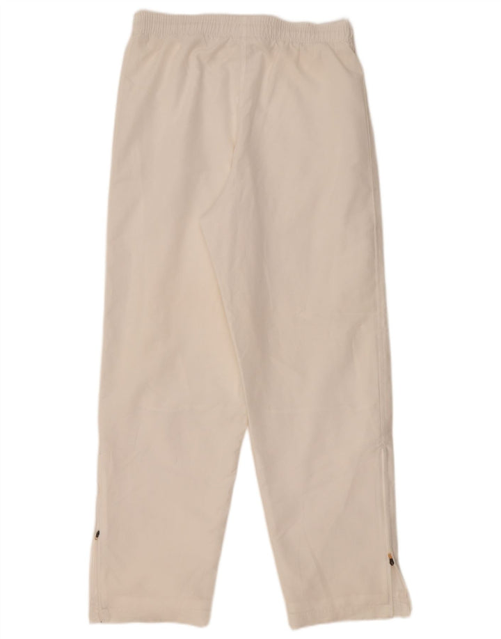 Pantaloni de trening Adidas pentru femei UK 14, mare, alb, poliester