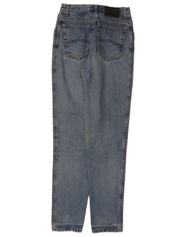 Blugi conici pentru femei Armani W27 L30 albastru