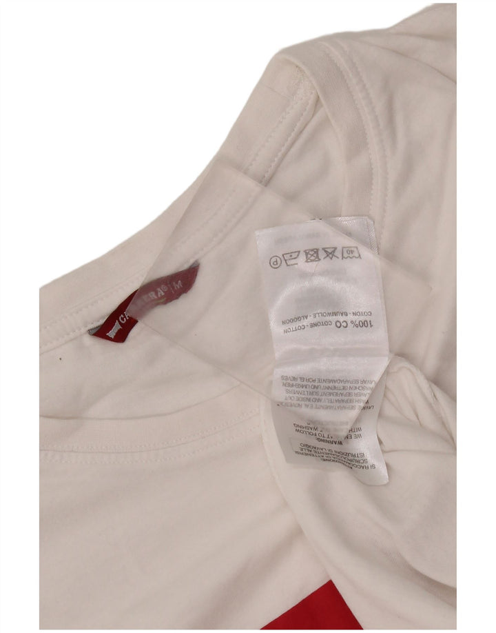 Tricou grafic Carrera pentru bărbați Top, mediu, alb, bumbac