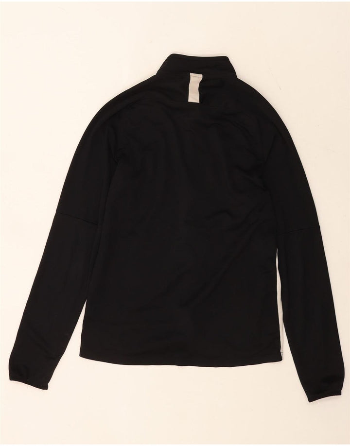 Jachetă de top pentru trening Nike Dri Fit pentru bărbați, negru mediu, poliester bloc de culoare