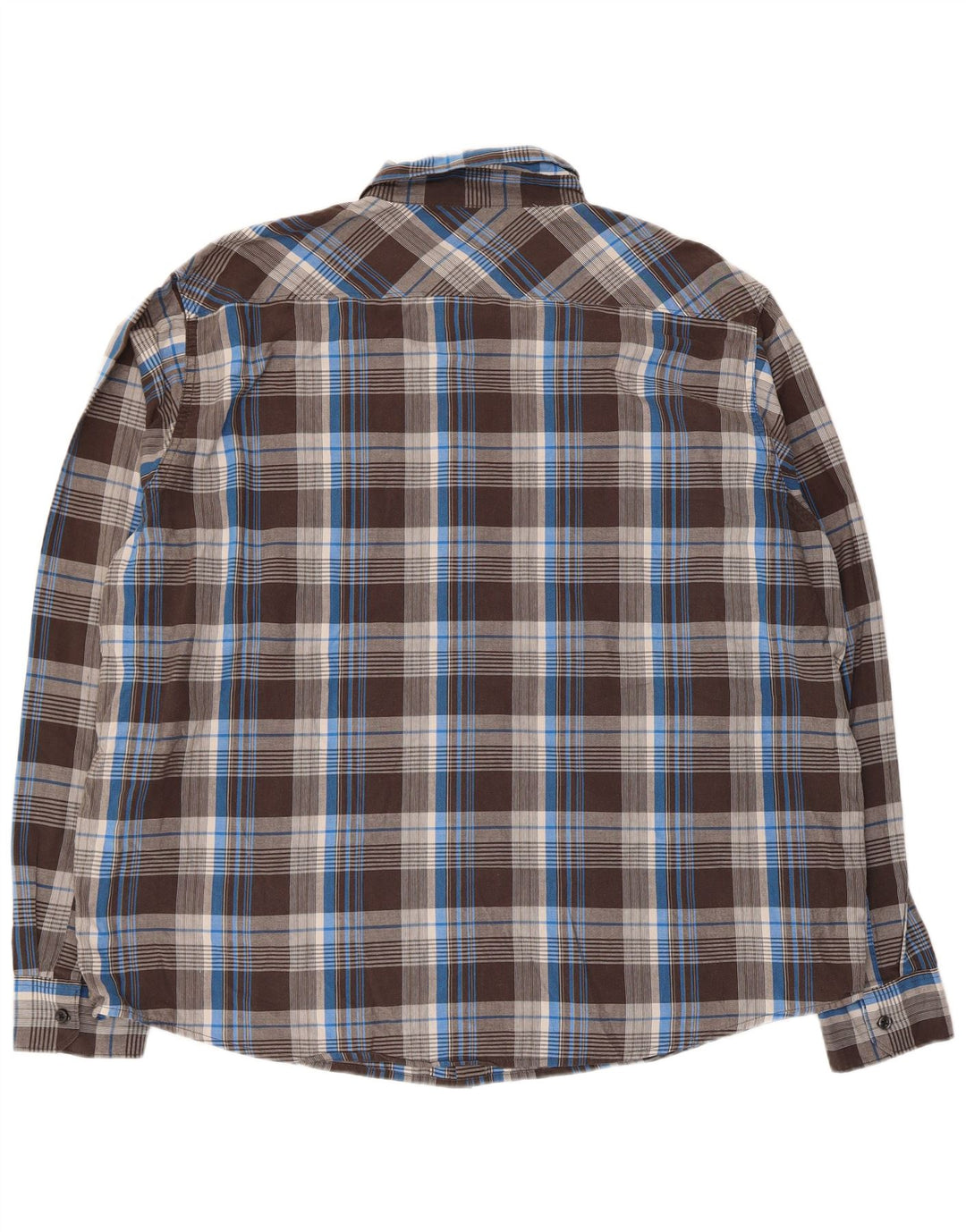 Cămașă pentru bărbați Wrangler 3XL, bumbac cu carouri maro