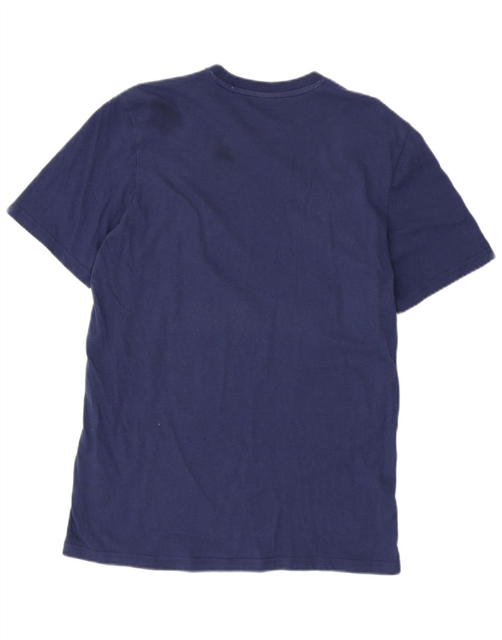 Tricou pentru bărbați ADIDAS Top mediu din bumbac bleumarin