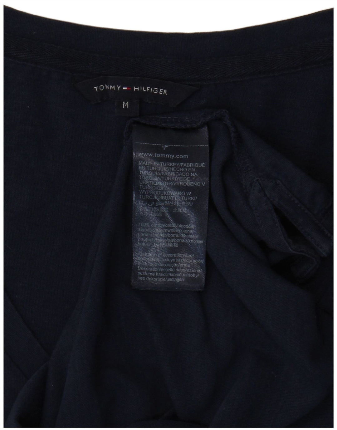 TOMMY HILFIGER Tricou pentru femei Top UK 12 Medium Bleumarin Bumbac