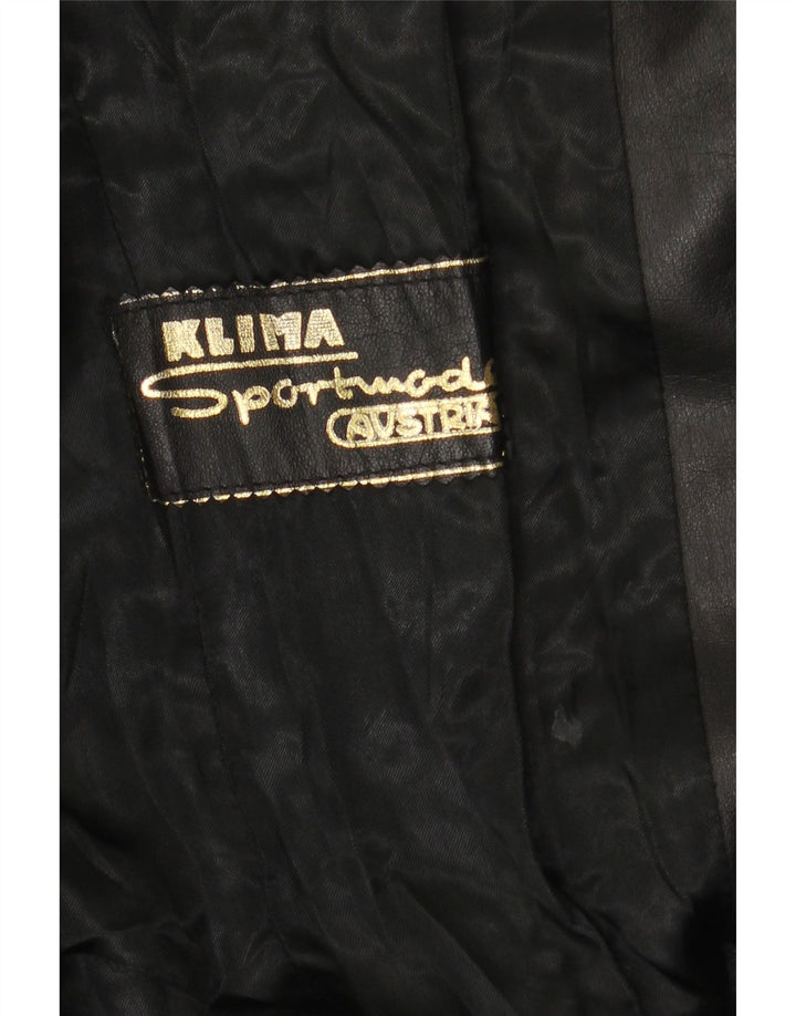 Palton de piele pentru femei Klima UK 10 Mic Negru