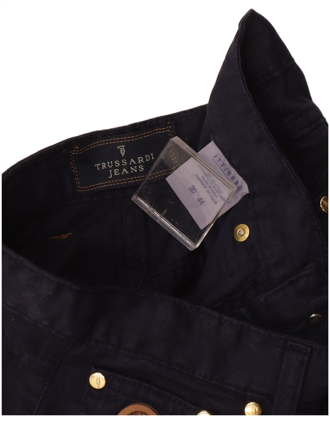 TRUSSARDI Pantaloni casual pentru femei cu talie înaltă IT 44 Medium W30 L27 Bleumarin