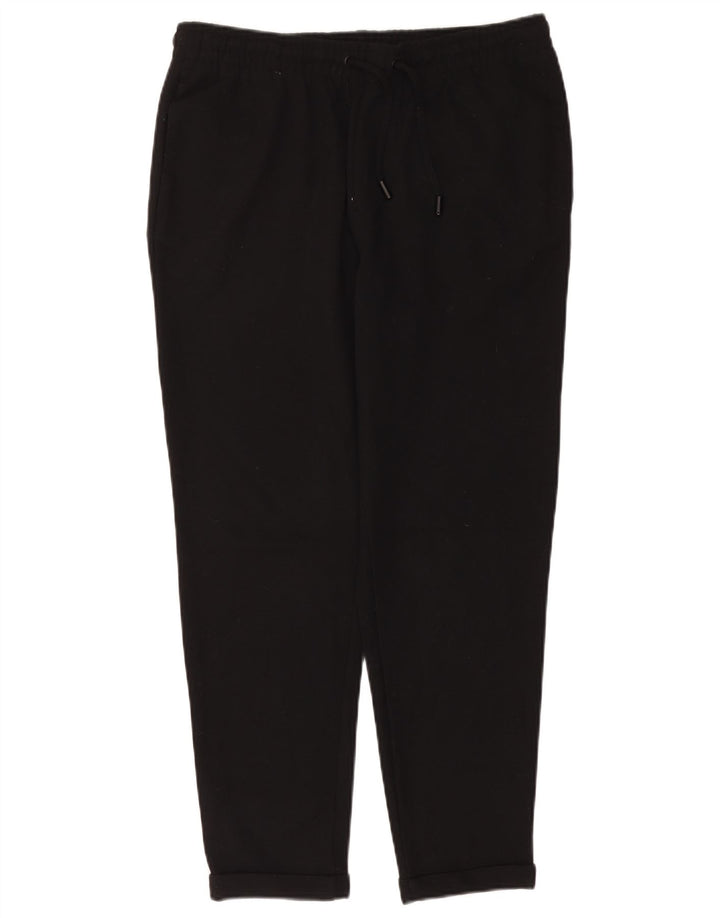 Pantaloni chino conici pentru femei Zara UK 16 Large W32 L27 Negru