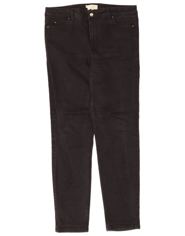 Blugi subțiri Hobbs pentru femei UK 16 Large W36 L30 Bumbac negru