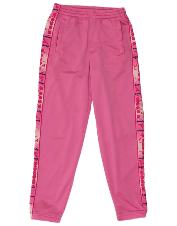 Pantaloni de trening grafic Diadora pentru femei UK 14 Roz mediu