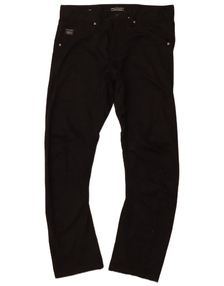 Pantaloni casual pentru bărbați JACK & JONES Banana Slim L34 L32 bumbac negru