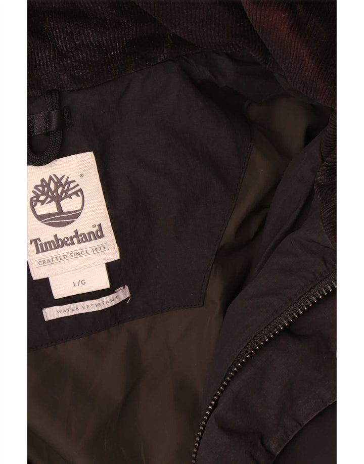 Jachetă căptușită cu glugă pentru bărbați Timberland UK 40 Poliester negru mare