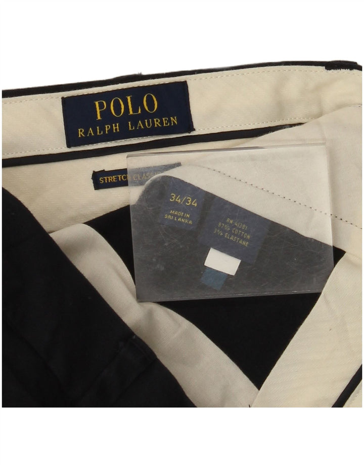 POLO RALPH LAUREN Pantaloni chino drepți pentru bărbați L34 L34 bleumarin