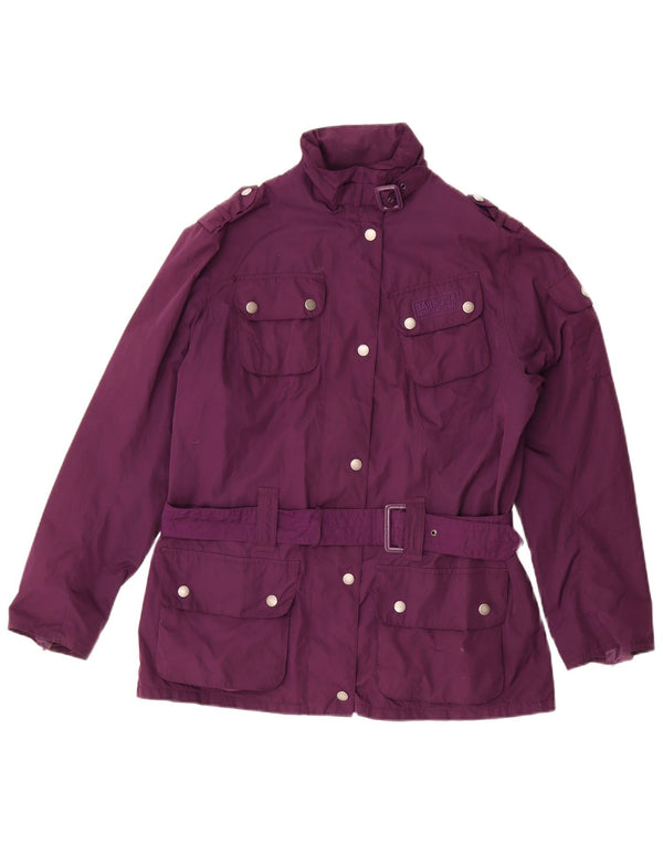 Jachetă militară pentru femei Barbour UK 12 Poliester violet mediu